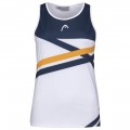 Head Tennis Tank Top Performance white/dark blue/orange Women